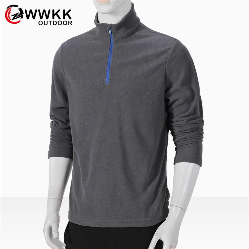 Мужская и женская однотонная флисовая куртка для отдыха на природе туризма