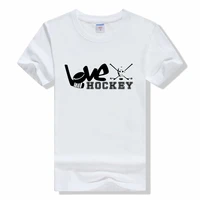 new cheap high quality men youth boys cotton short ice hockey t shirt casual clothing