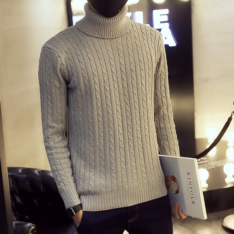 Свитер мужской теплый хлопковый большие размеры 5xl весна-осень