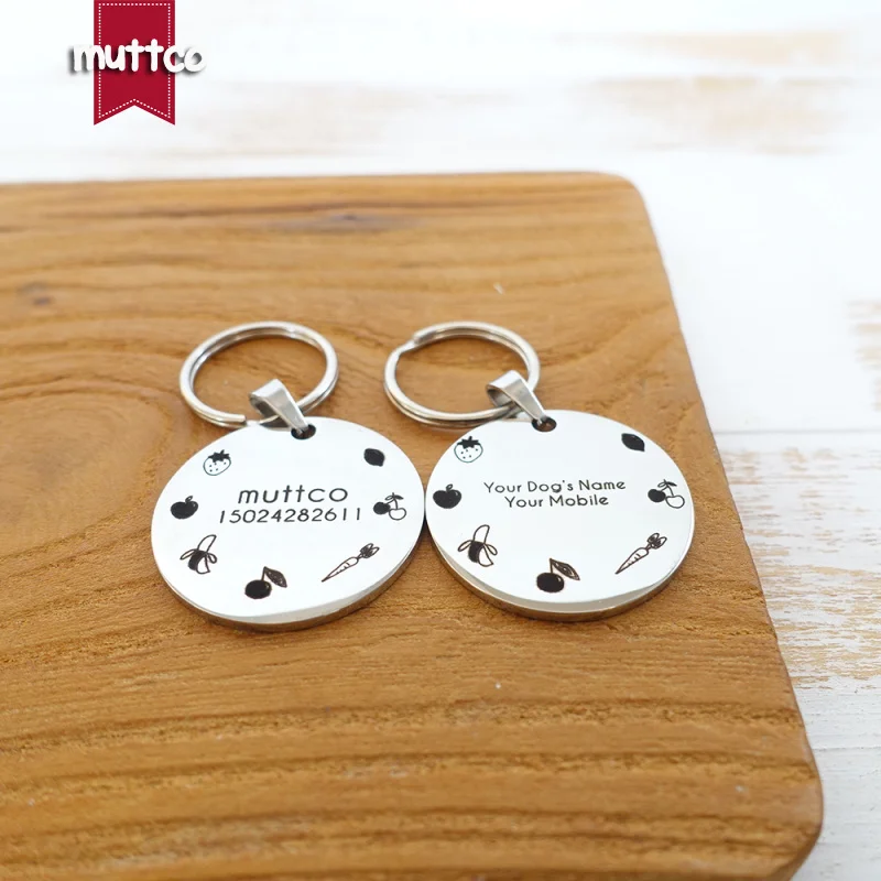 30 мм само-дизайн еда собака бирки id метки для домашних животных бирка подвеска