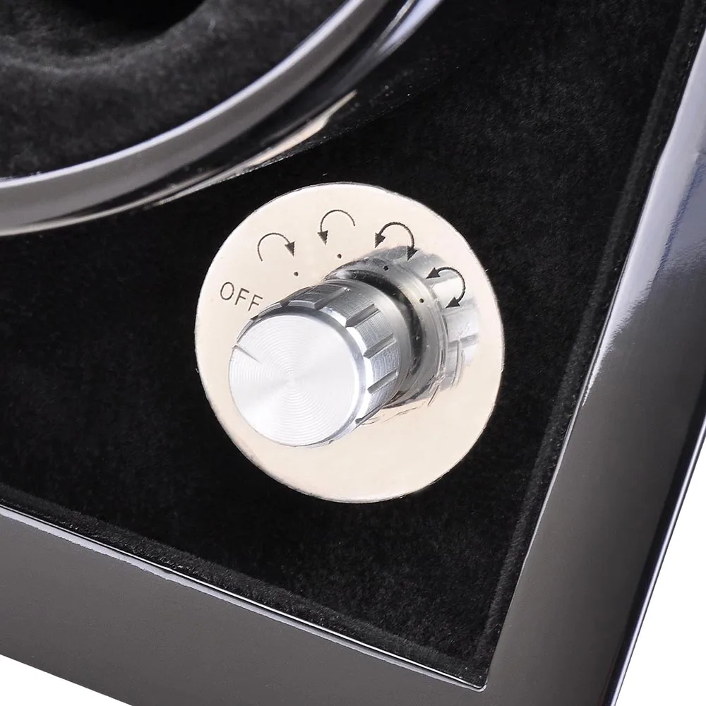 Yescom автоматический двойной намоточный дисплей коробка Вишневый Деревянный