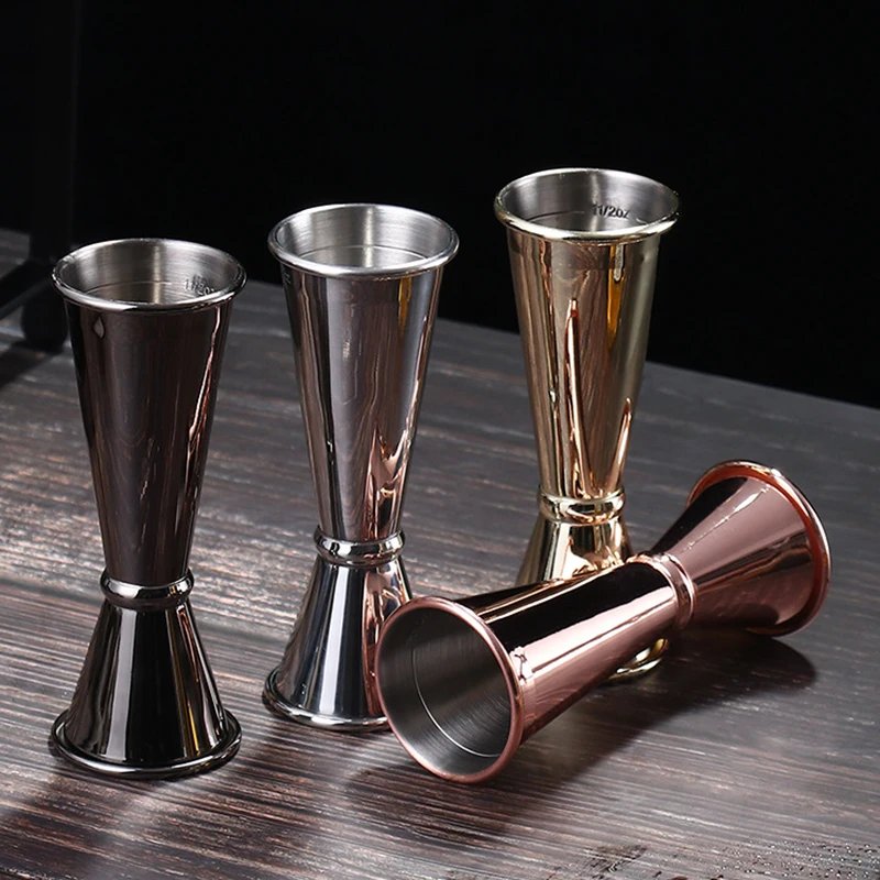 

1oz/2oz Cocktail Bar Jigger Design Japanese Stainless Steel Measuring Cup Jigger Double Spirit Bartender Bar Wine Accessories