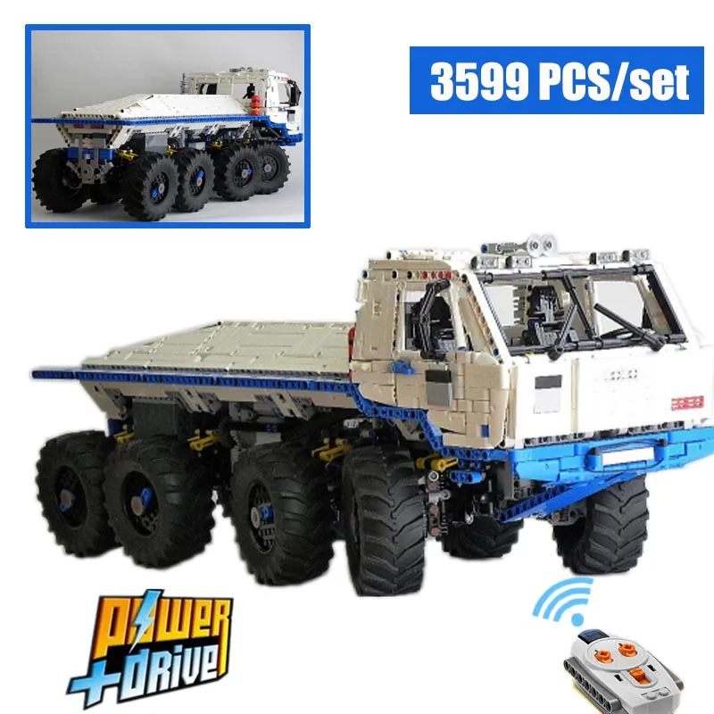 MOC 27092 tatra T813 8x8 PROFA engineering car трактор игрушка самосвал модель классического