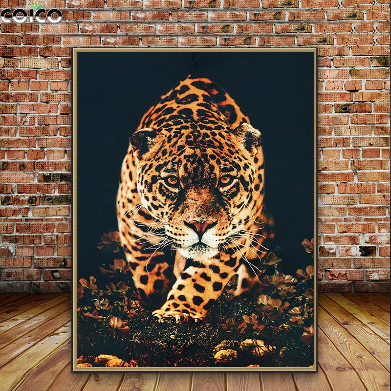 

Flower Animal Tiger Abstract Wall Art Canvas Painting Prints Morden Classical Room Decorative Print Picture Home Decor Poster