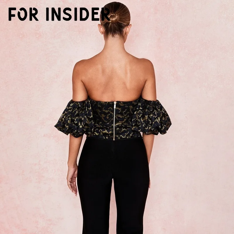 Черный Кружевной укороченный топ с открытой спиной и открытыми плечами Женский