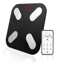 smart wireless digital weight bathroom scale body fat floor scale body composition analyzer with smartphone app bluetooth