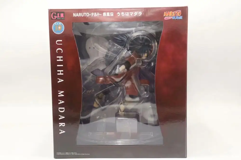 Наруто Учиха Мадара ПВХ фигурка 220 мм Аниме Shippuden Madara Статуя Коллекционная модель