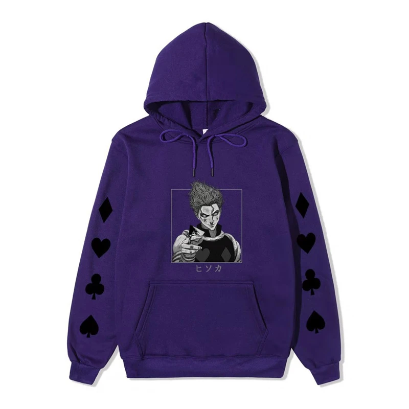 

Anime Full-time HUNTER Cosplay Costumes Jacket with Hat Hoodies Hisoka Sweatshirts Adult COS Clothing Christmas Halloween Gift
