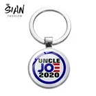 Брелок для ключей с изображением президента США 2020, брелок с подвеской на кошелек, аксессуар для автомобиля