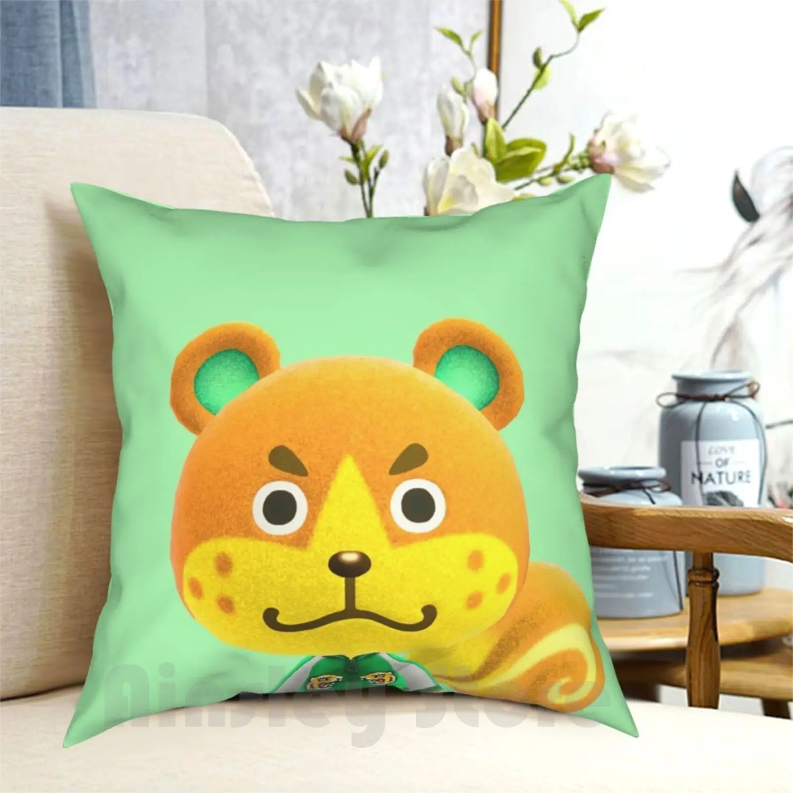 

Sheldon Pillow Case Printed Home Soft Throw Pillow Animal Squirrel Squirrels New Leaf New Horizons Acnl Acnh Animal New