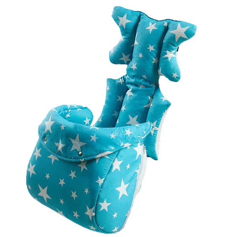 Blue Star 37x80cm Детская утепленная подушка на колесиках Подушка с принтом подушка для детской коляски сиденье мягкая детская коляска теплая подушка Подушка Матрас Подушка - Цвет: Blue Star 37x80cm