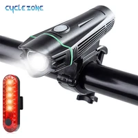 usb rechargeable bike light set waterproof headlight tail light bright led bicycle cycling flashlight safety fits all bicycles