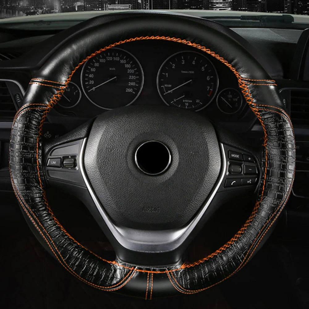 Натуральная кожа рулевое колесо крышка подходит для peugeot 108 208 308 508 2008 3008 т 5008 Citroen C1