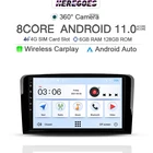 Автомобильный мультимедийный видеоплеер Carplay 8G + 128G Android 11 для Mercedes Benz ML GL W164 ML350 ML500 GL320 X164 ML280 GPS Радио Аудио