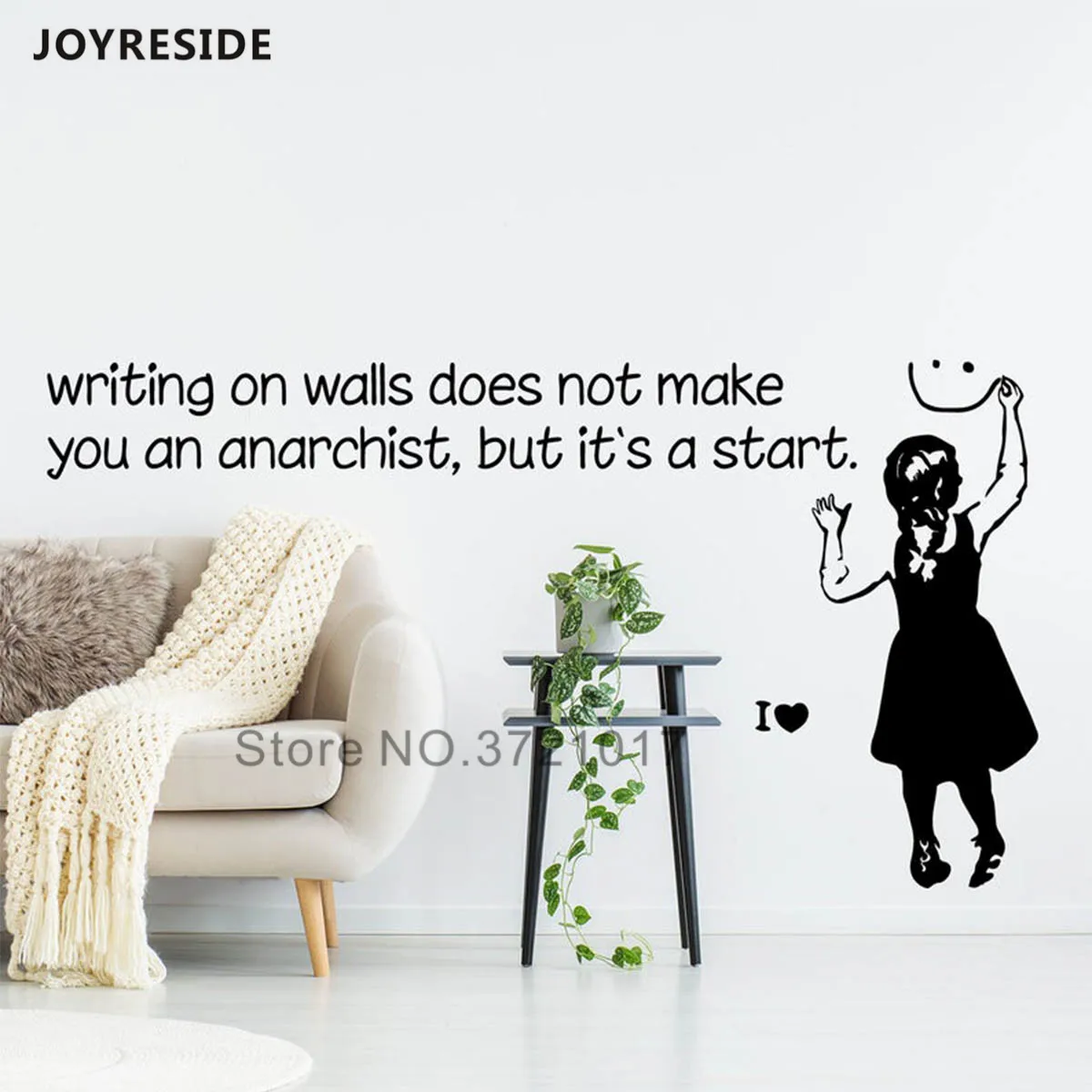 Маленькая девочка настенная наклейка со словами настенные наклейки Винтажный