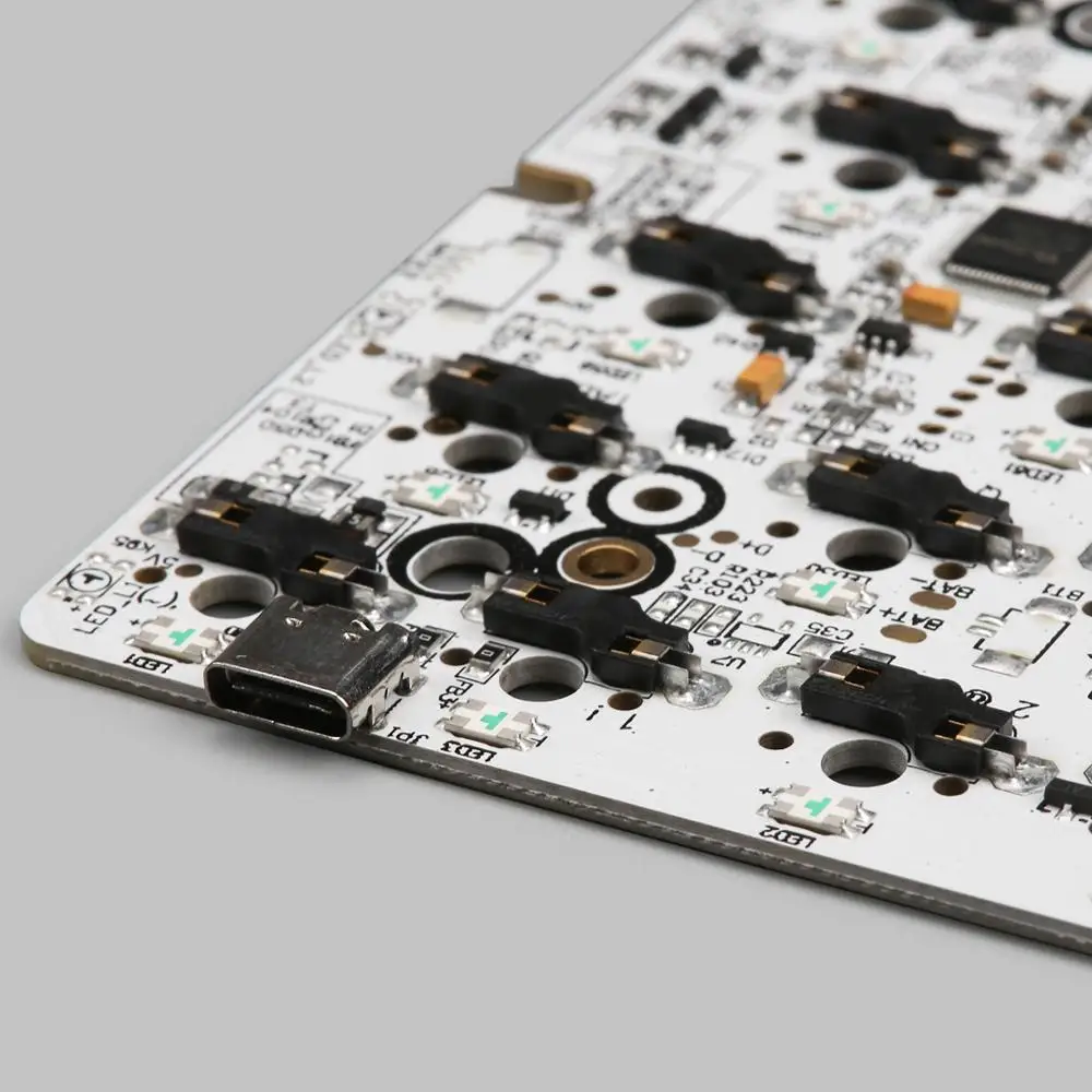 KBDfans Новое поступление GK64 pcb RGB 60% 64 клавиши Горячая замена PCB diy механическая клавиатура hotswap разъем