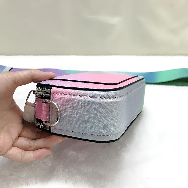 

Дизайнерские дамские сумочки 2020 от известного бренда, сумка через плечо с широким ремешком, разноцветные уличные сумки