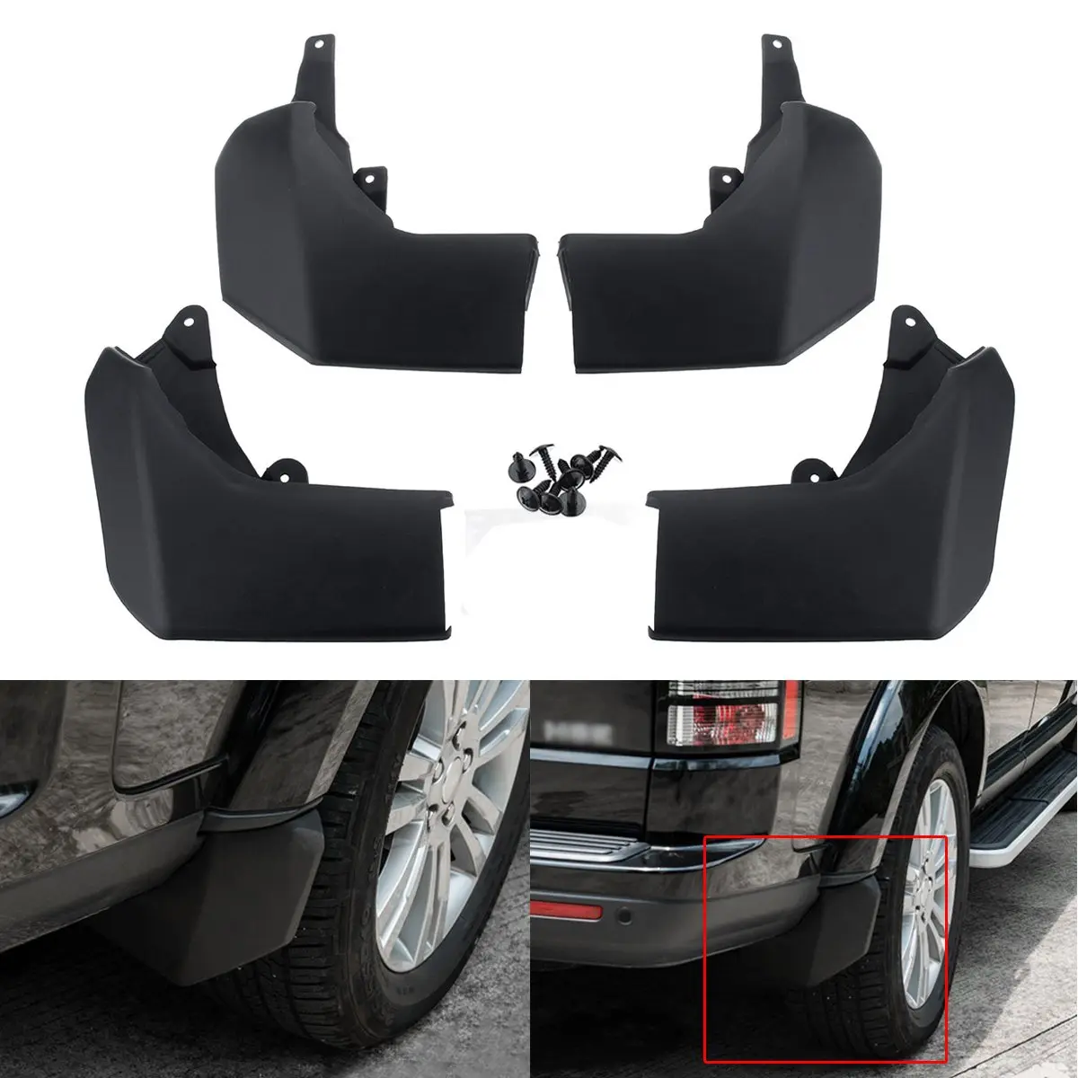 4 шт. передние и задние грязевые щитки для Land Rover Discovery 3 CAS500010PCL VPLAP0017|Грязезащита| |