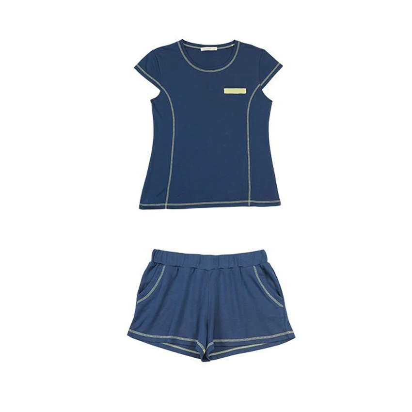 Брендовый пижамный комплект для пары вязаная Домашняя одежда из модала