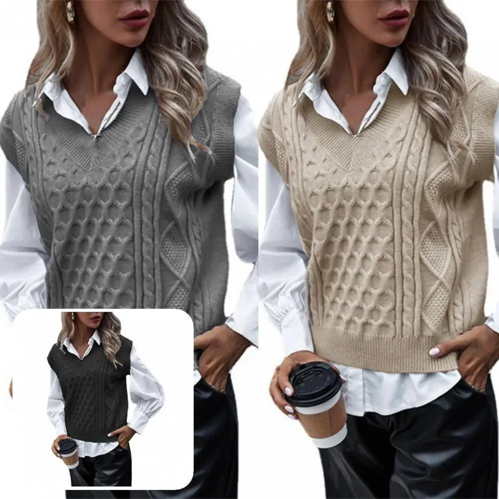 

Стильный универсальный женский жилет, свитер, жилет, эластичный, не скатывается