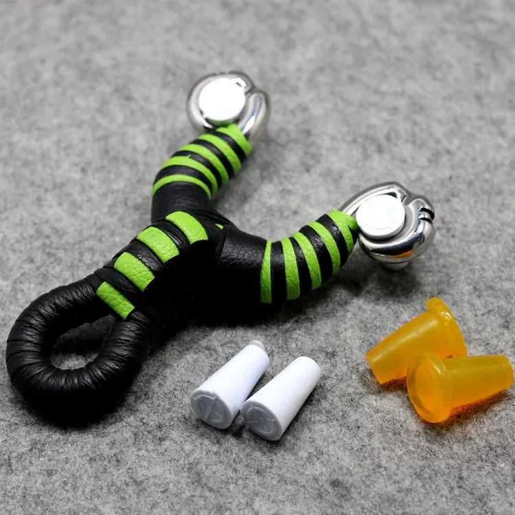 Круглая Рогатка с резиновой лентой плоская кожаная заглушка универсальный