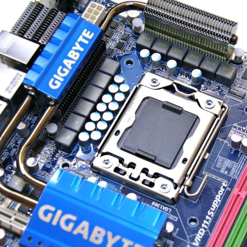 GIGABYTE GA-EX58-UD5 для рабочего стола материнской платы LGA 1366 Core i7 DDR3 24G USB3 SATA3 блок питания ATX 24 ГБ X58 UD5 EX58-UD5 б/у материнская плата
