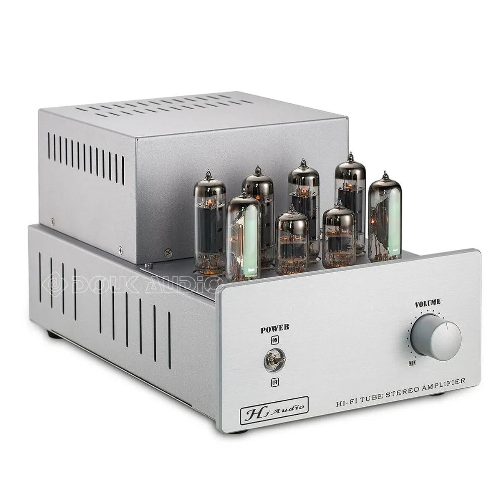 Douk аудио HiFi стерео двухтактный усилитель мощности класса AB 6P14/EL84 вакуумный ламповый усилитель 13 Вт* 2