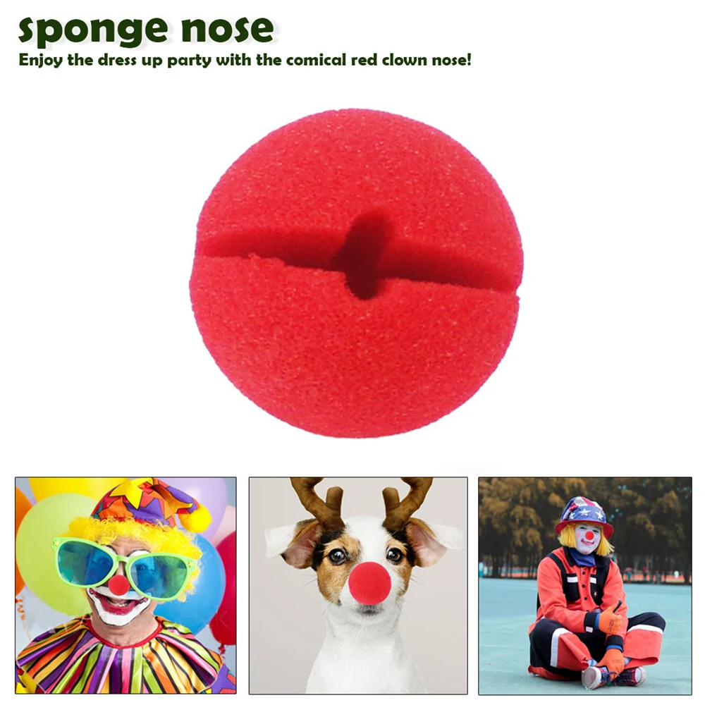 1 шт. забавные Красные Губки нос клоуна костюм для Хэллоуина вечерние аксессуары 5