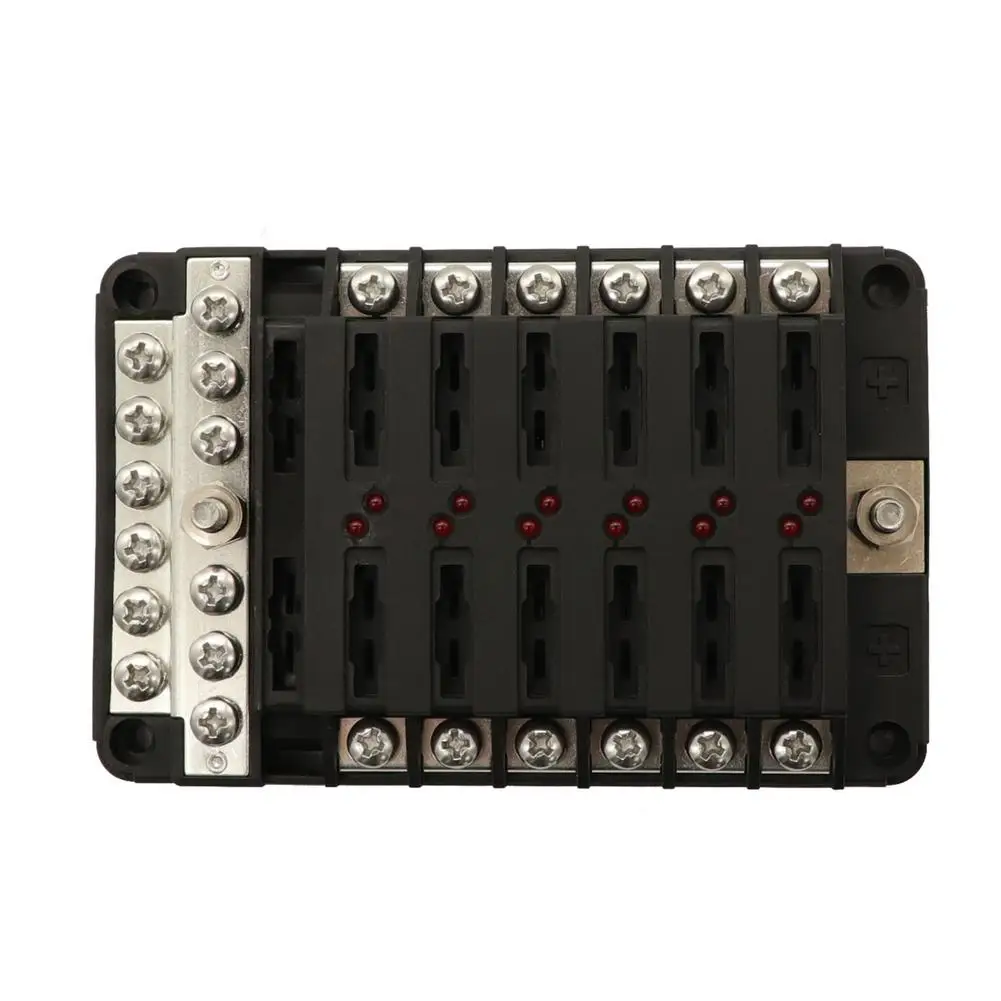 DC12-32V 6/12 Way блок предохранителей теплостойкость широко используется для