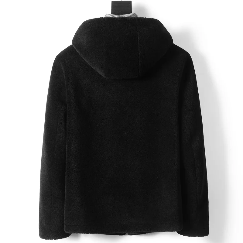 Двусторонняя Мужская одежда кашемировое пальто зимнее короткое - Цена: 15684.63