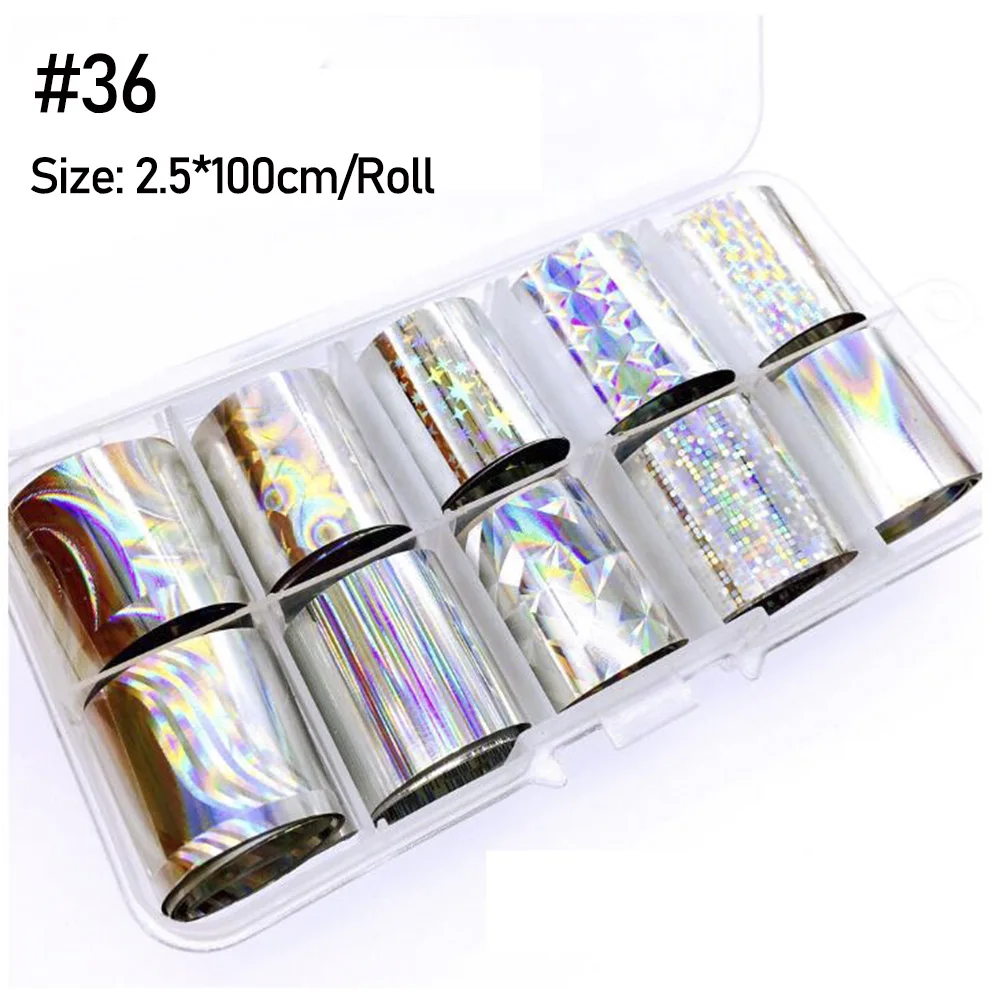10 рулонов голографическая переводная фольга s микс звездное небо наклейки для