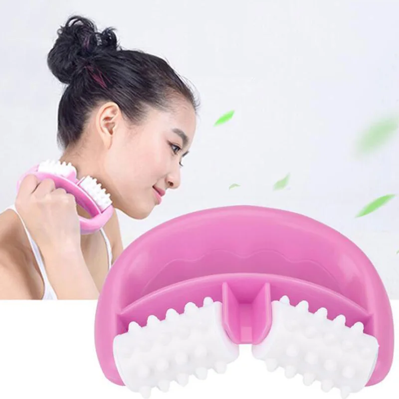 1 штука синего D жира Управление ролики для массажа ног живота шеи и ягодиц после