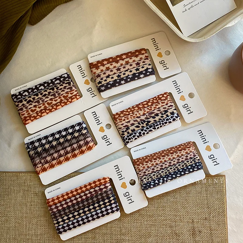 

5 шт./компл. резинка для волос красочная большая резинка для девочек заколка для конского хвоста резинка головной убор эластичные резинки дл...