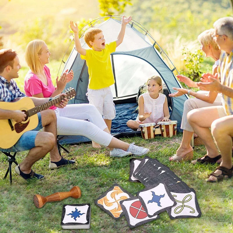 

Totem Express English Board Game Jungle Token Run Fast Pair Speed Forest for Party Fun Cards 80 Cards Game