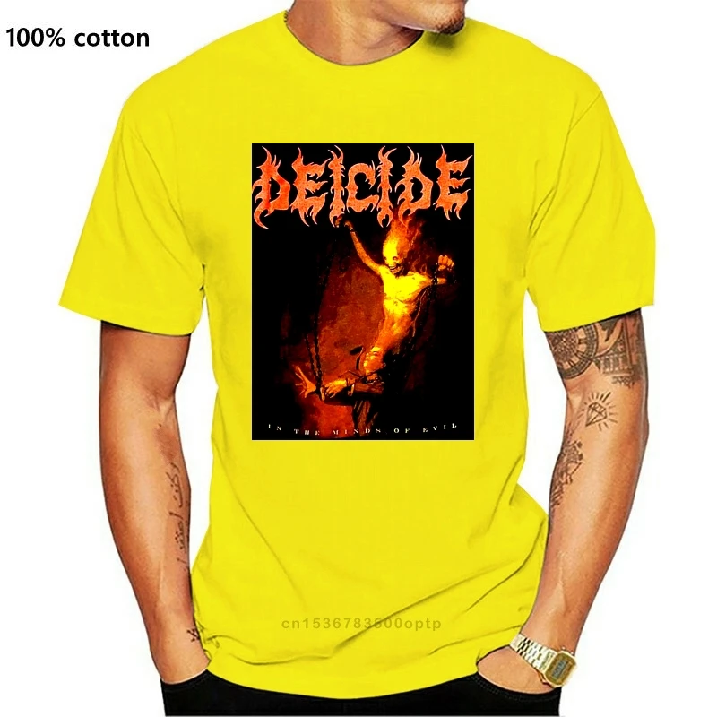Новинка Футболка для девочек из Deicide в умов зла рубашка Размеры S M L Xl официальный