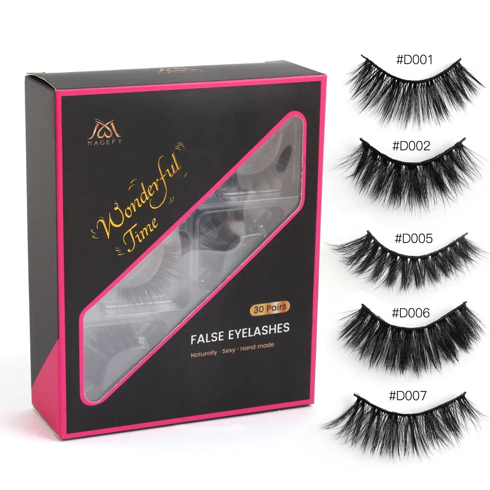 Ресницы натуральные длинные 3d норковые для наращивания ресницы макияжа 30