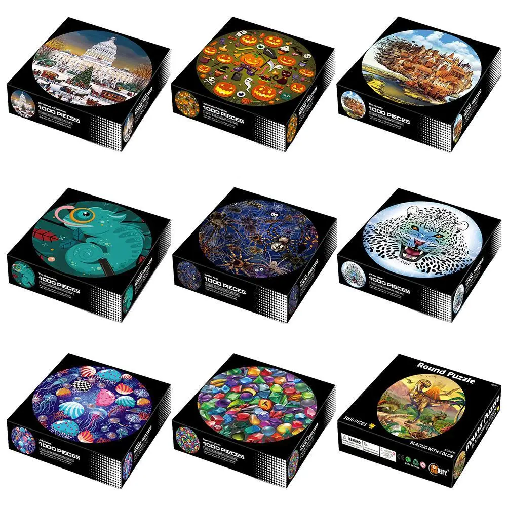 1000 шт. тематический пазл на Хэллоуин обучающая игрушка Калифорния тыква небо