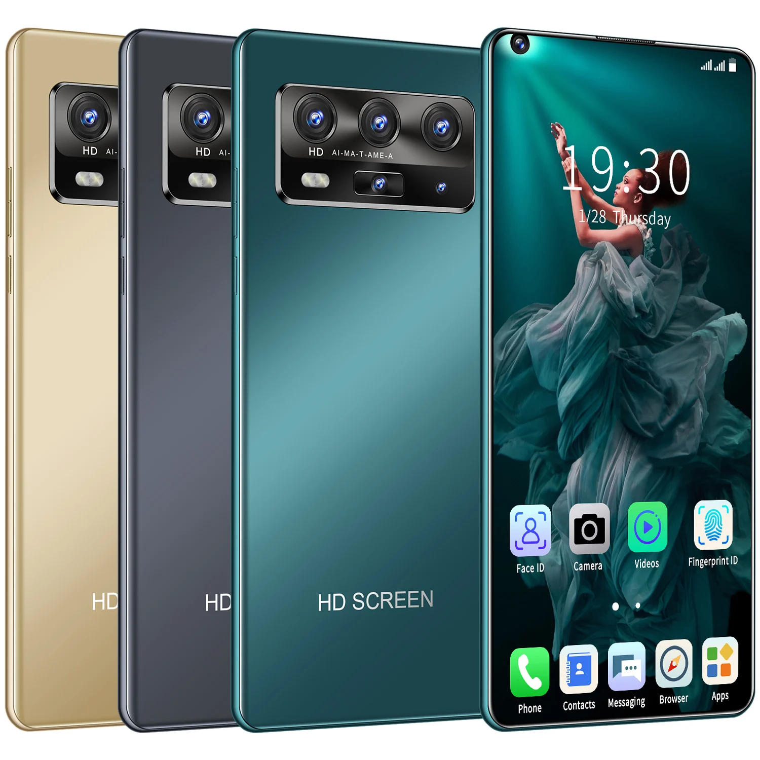 

Hot Selling P50 Pro 7.3" Mobile Phone 12+512GB 10 Core 5600mAh 24+48MP Big Screen Andriod 10 Support Face ID Dual SIM Smartphone