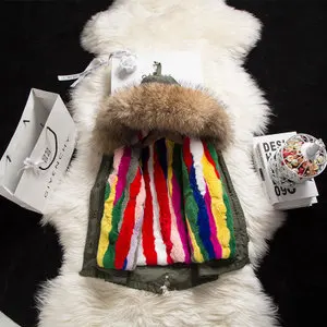 2019 зимние детские парки из натурального меха теплая одежда для девочек куртки