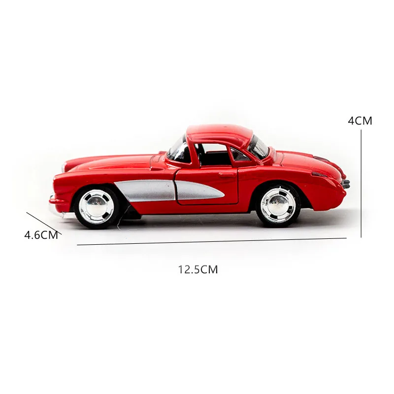 

New Hot Classic Car Toy Model 1:32 Scale Simulation Pull Back Alloy Diecast Vehicle Collectible Cars Toys for Children Boys Y209