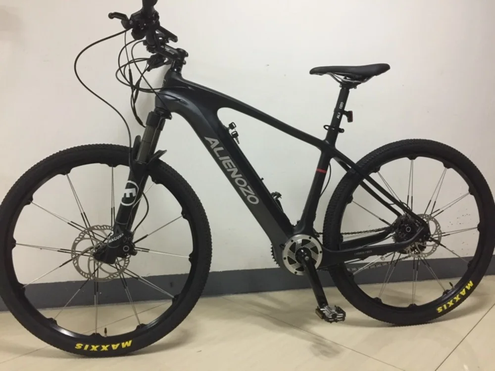 Электрический велосипед из углеродного волокна 27 5 дюймов горный гибрид