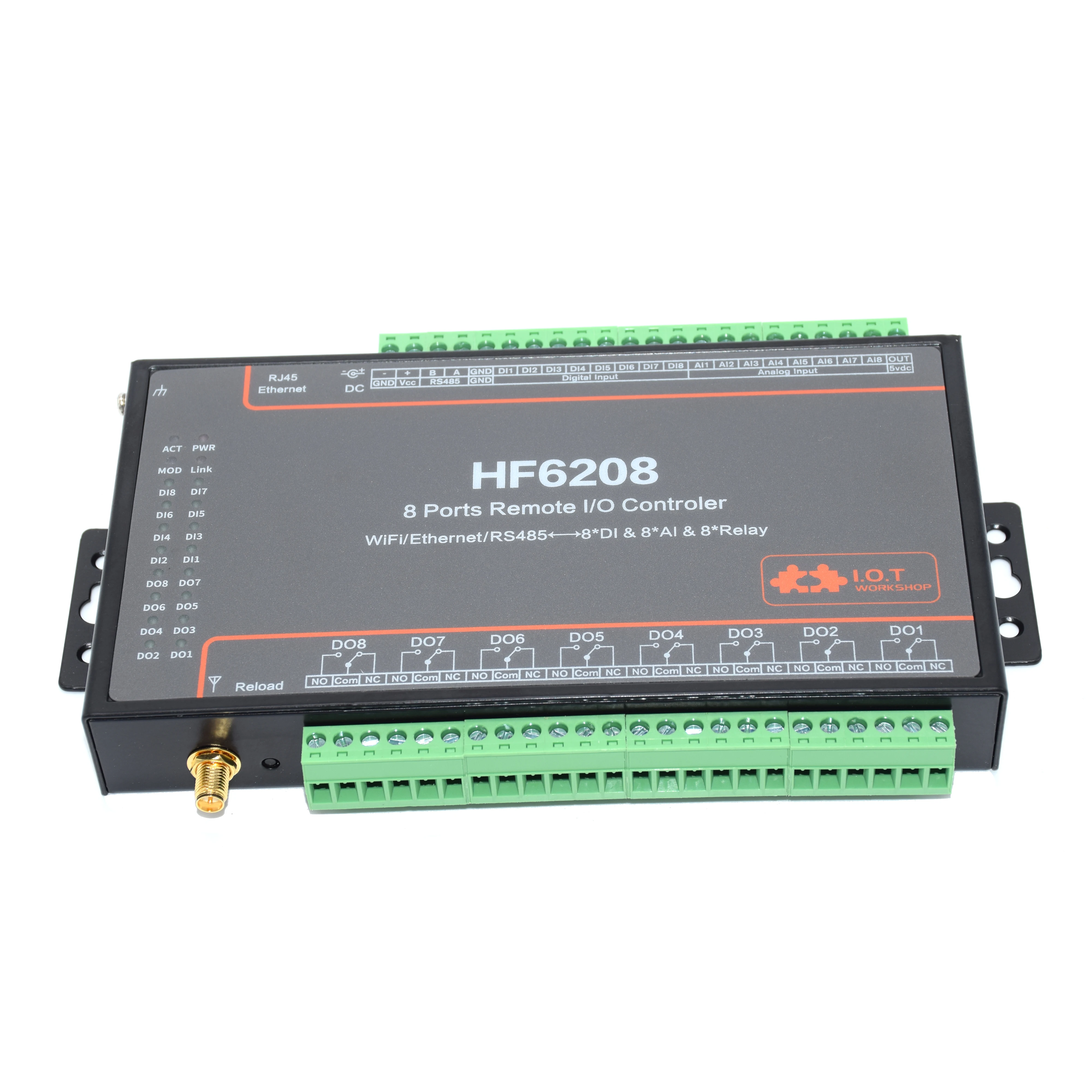 8 канальный контроллер ввода вывода HF6208 RS485 Ethernet Wi Fi пульт дистанционного