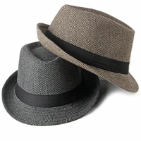 classics autumn winter short brim felt fedoras hat men black red panama vintage top mens hats gentleman fedora