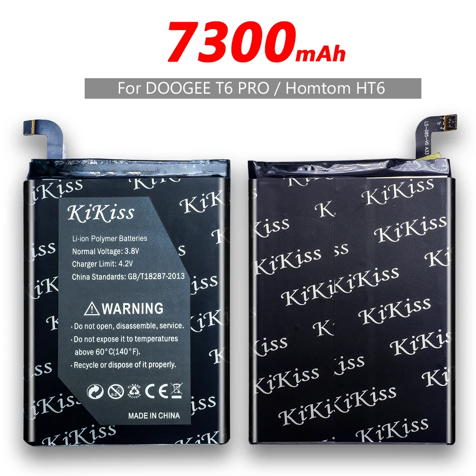 Бесплатный инструмент 7300mAh Мобильный телефон Аккумулятор для DOOGEE T6 PRO + номер