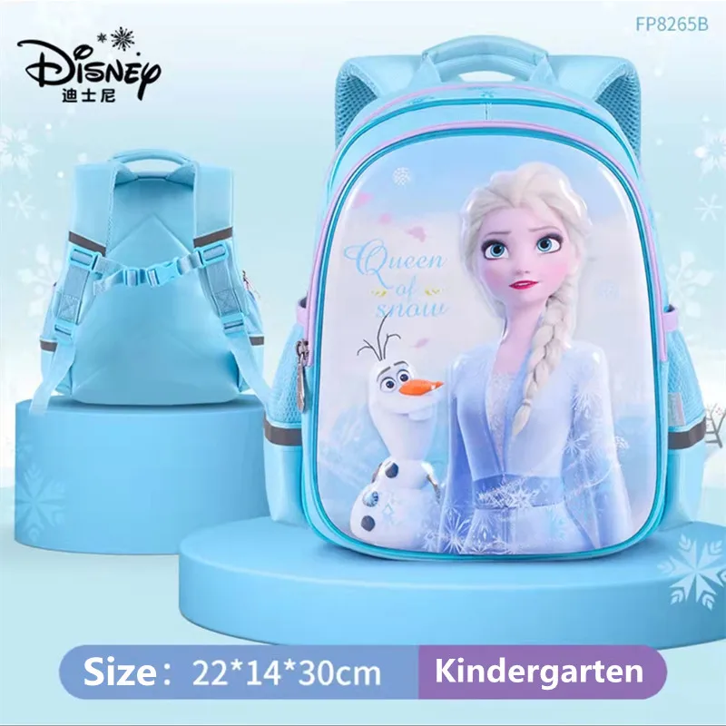 Disney Frozen Kindergarten Backpack For Girls Elsa Anna Olaf Primary School Student Shoulder Orthopedic Bag Kids Christmas Gifts