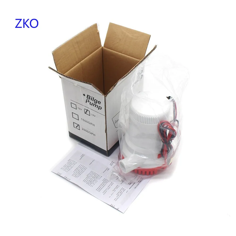 DC 12 V/24 V высокое Давление 2000GPH Электрический погружной лодка откачивающий насос