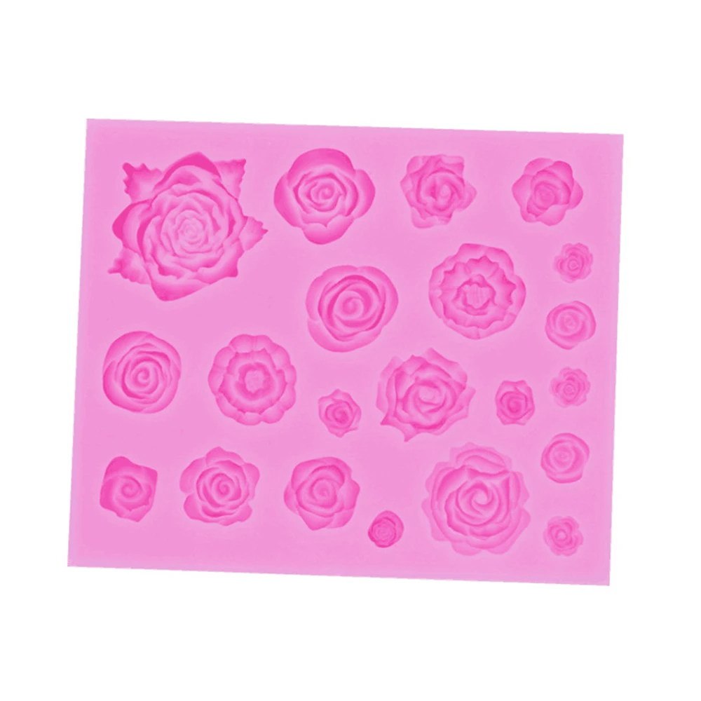 

Rose Flower Shaped Silicone Fondant Cake Decorating Mold Chocolate Molds Mousse Mould Baking Tools Kitchen Accessories