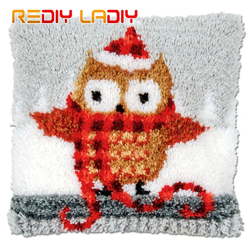 Крюк с защелкой Наборы Fox & Подушка оленем крышка пре канва DIY пряжа вяжущие