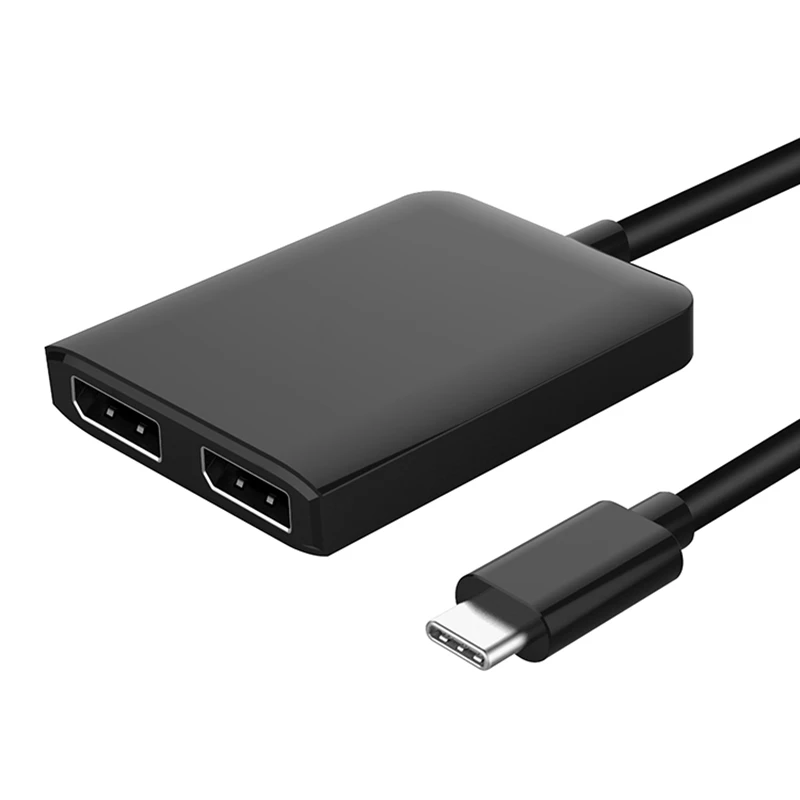 Адаптер с USB C на двойной Displayport 3. 0 Type C/Thunderbolt 3 DP адаптер 4K 30 гц USB-C MST Hub | Электроника