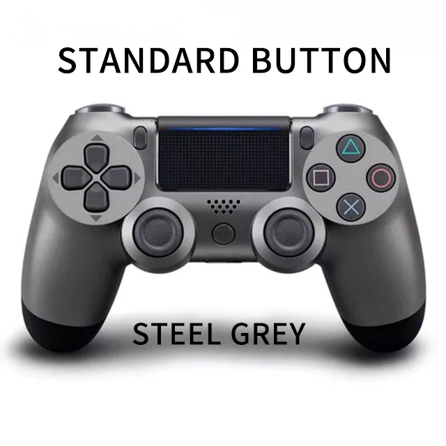 Bluetooth Беспроводной джойстик для PS4 контроллер подходит для Игровые приставки 4 консоль для Игровые приставки Dualshock 4 геймпад для PS3 консоли геймпад джойстик для gamepad геймпад для пк для PS4 - Цвет: type2 Steel Grey
